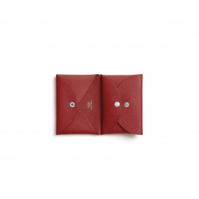 HERMES CALVI DUO COMPACT CARD HOLDER (10.5*7*1.3cm)